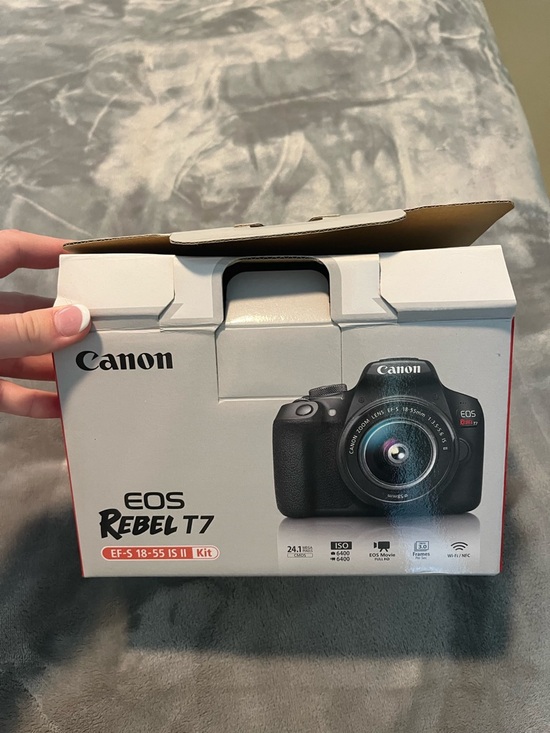 Canon Other - Canon EOS Rebel T7 DSLR Camera Kit - Black & White Box
